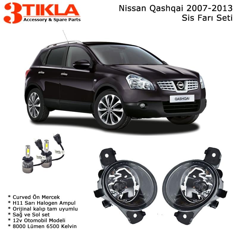 Nissan Qashqai J10 2007 Sis Farı Takımı Led Xenon Set