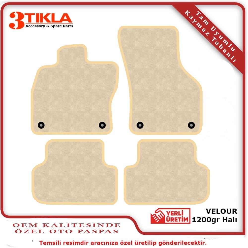 Opel Combo E Halı Paspas Seti bej-