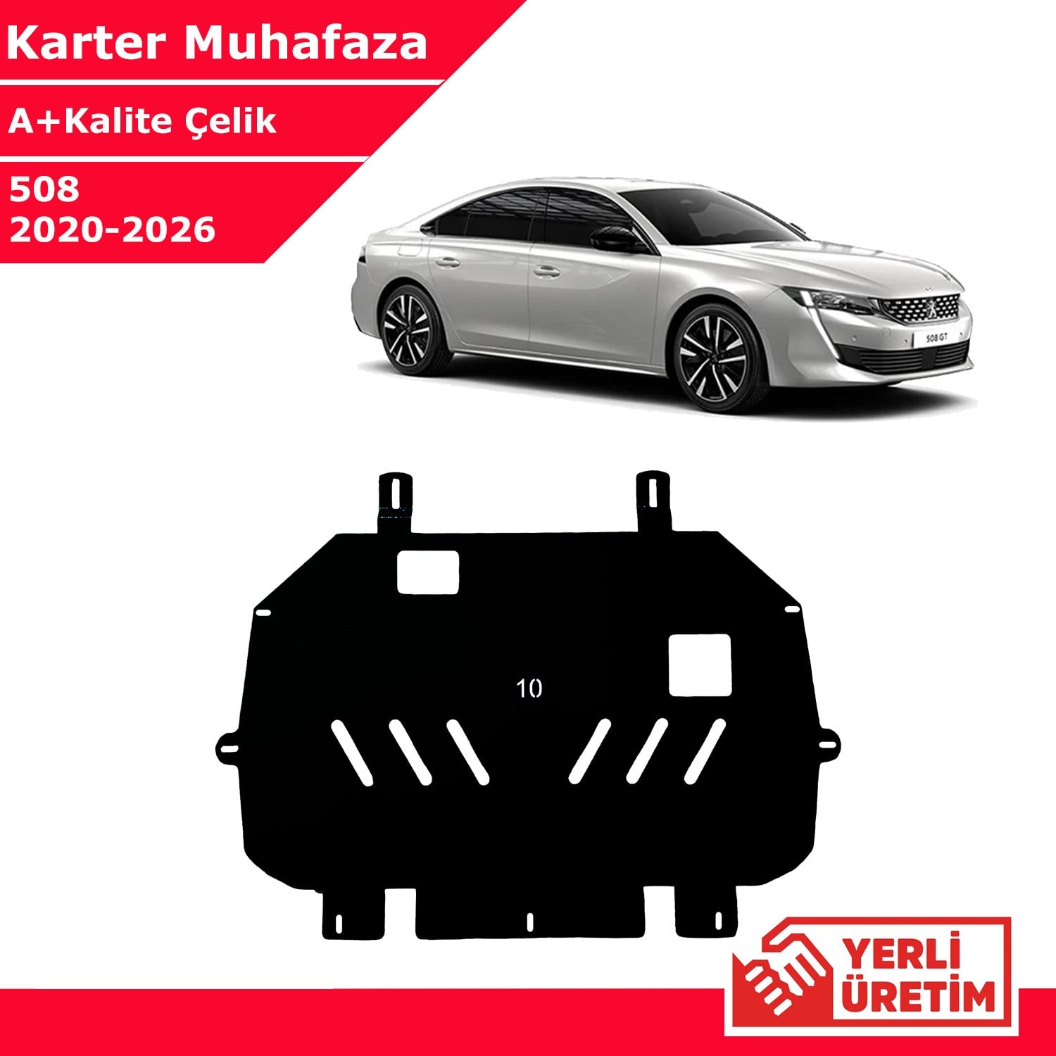 Peugeot 508 2020-2026 Çelik Karter Muhafaza Çelik Koruma Sacı A+ Kalite Yerli Üretim