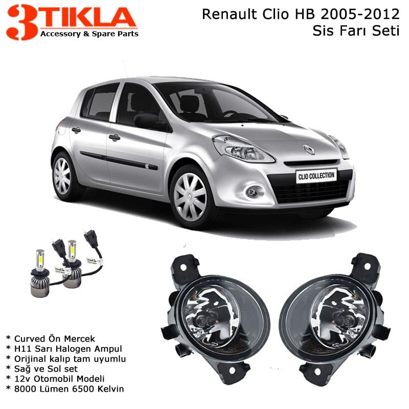 Renault Clio III HB 2008 Sis Farı Takımı Led Xenon Set