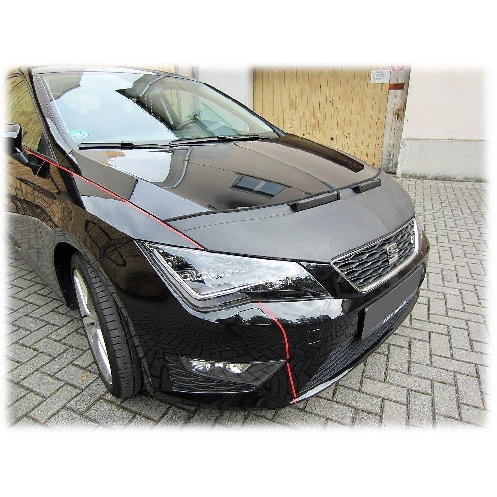 Seat Leon 2013-2015 Suni Deri Lüx Kaput Koruyucu Maske