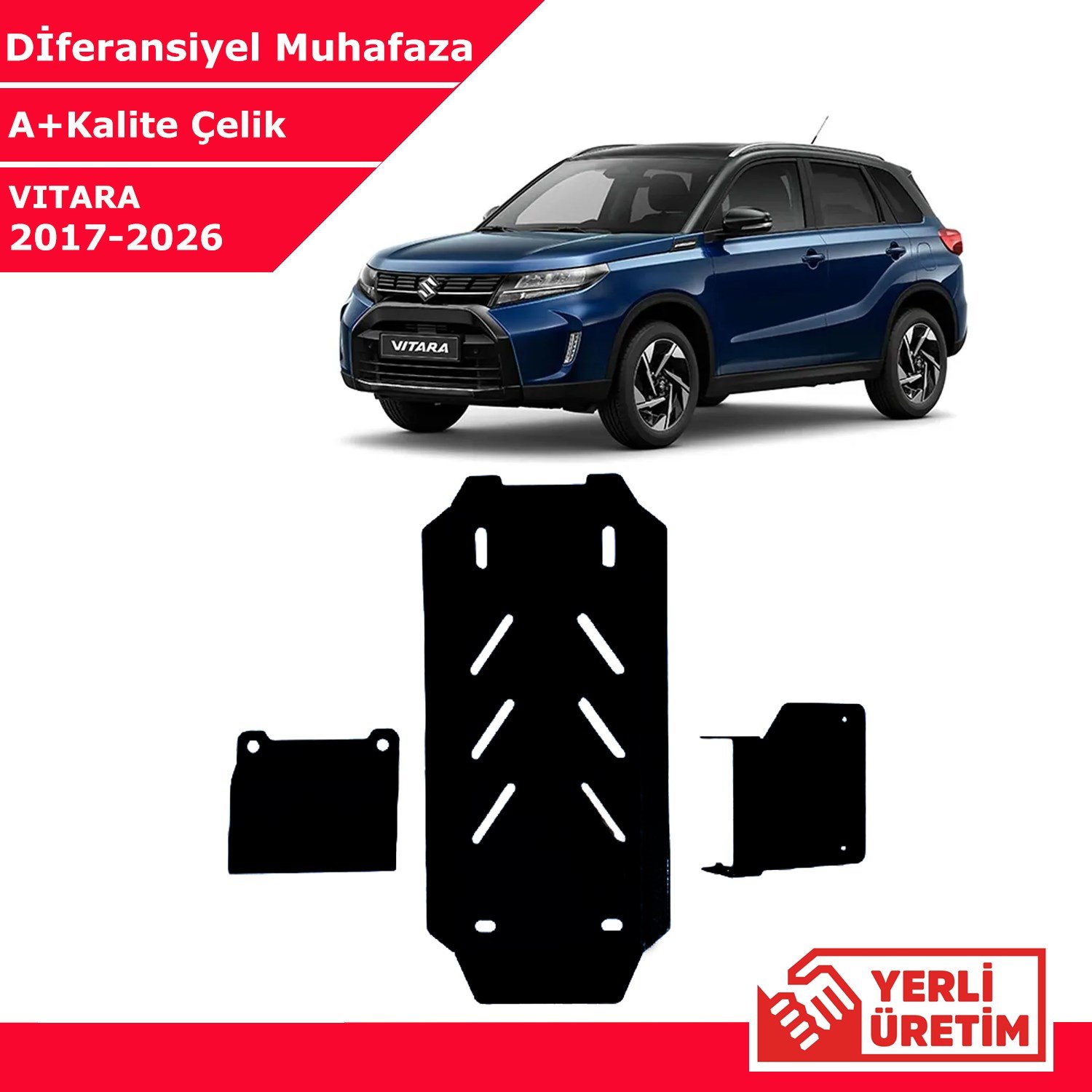 Suzuki Vitara 2017-2026 Çelik Diferansiyel Muhafaza Çelik Koruma Sacı A+ Kalite Yerli Üretim