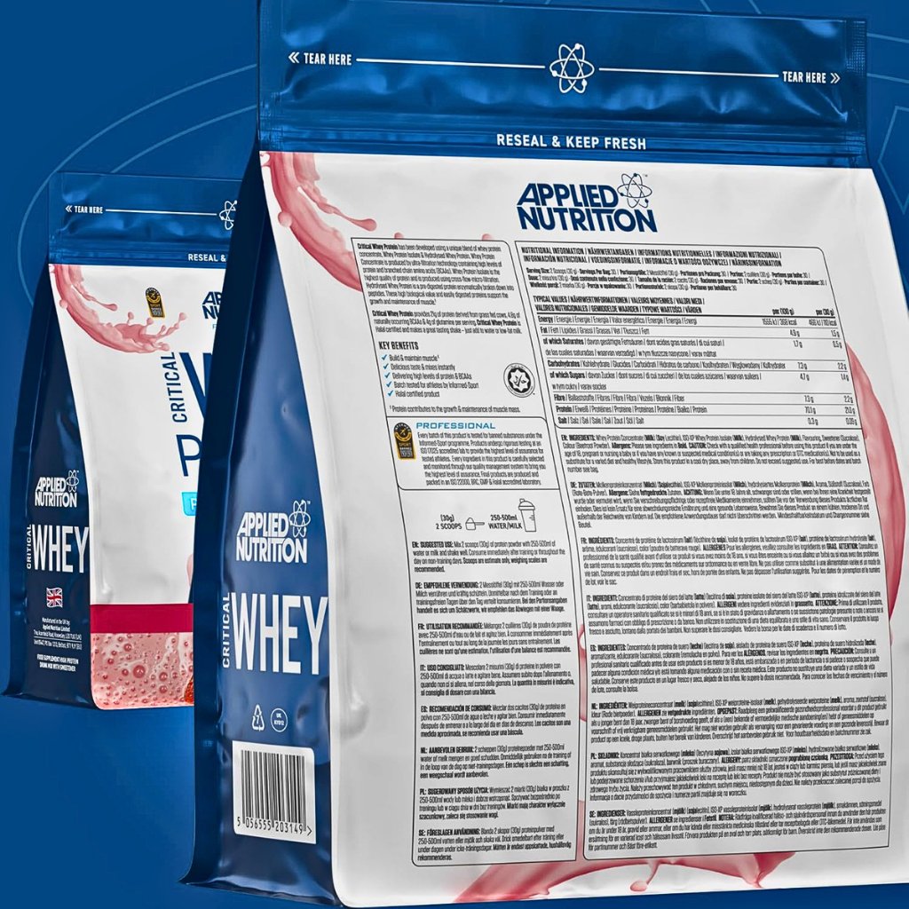 Applied Nutrition Critical Whey Protein Tozu 900gr