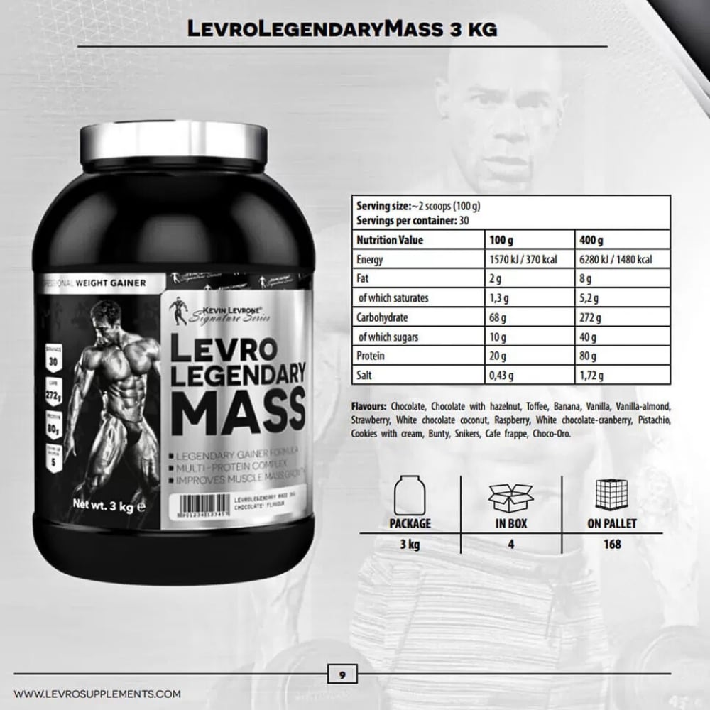 Kevin Levrone Levro Legendary Mass 3 Kg