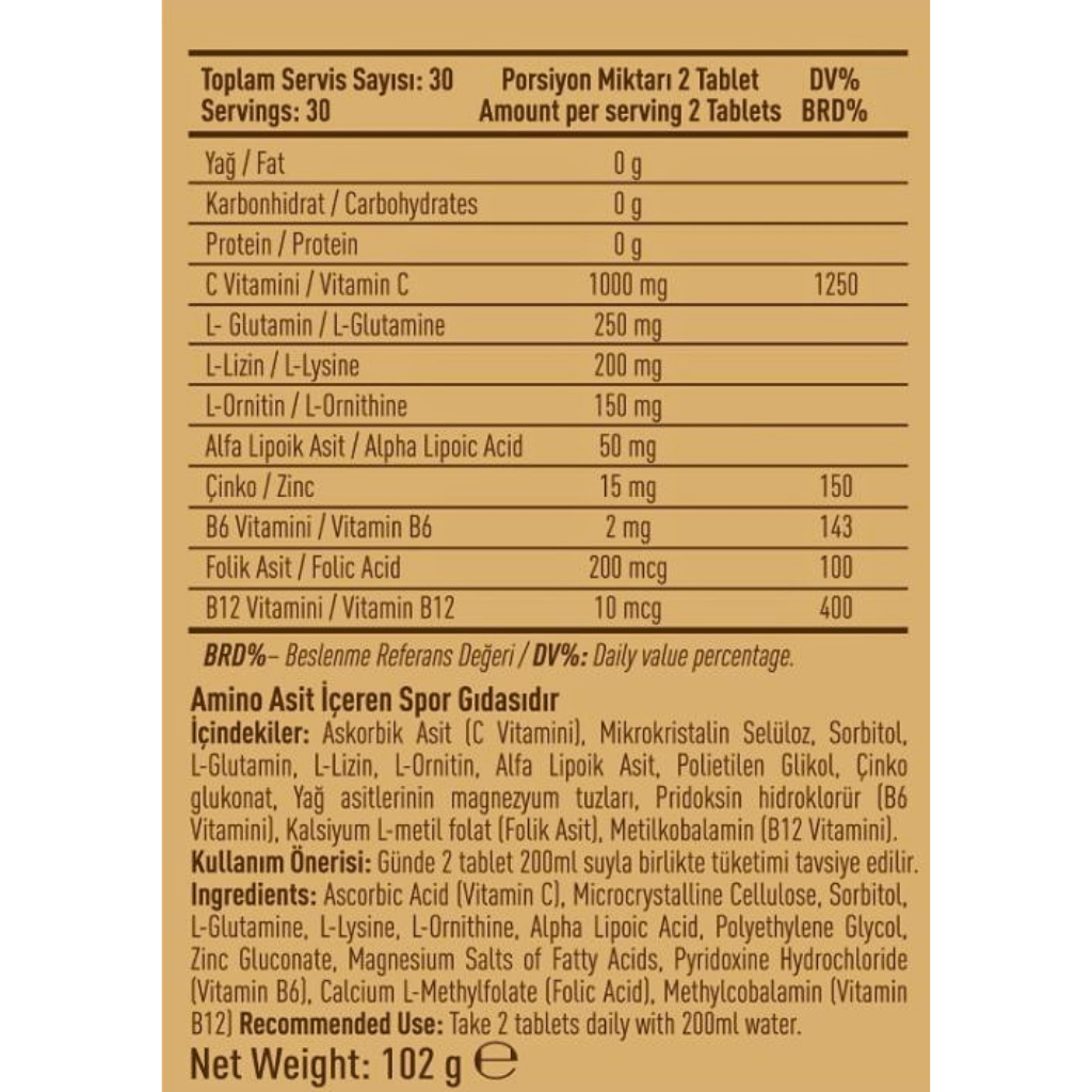 VİTAFY Vitafy C-Activol 60 Tablet