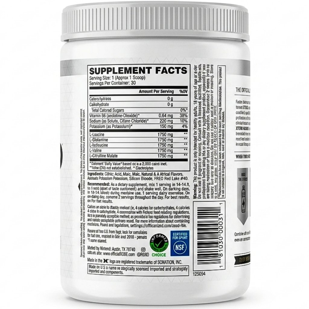 XTEND The Original 7G BCAA (Muscle Recovery + Electrolytes) - Strawberry Kiwi Splash Aromalı