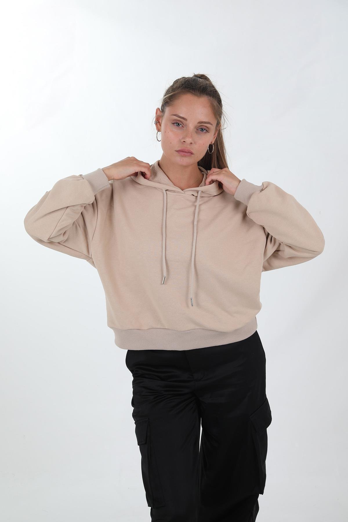 Bayan Kapşonlu Sweat
