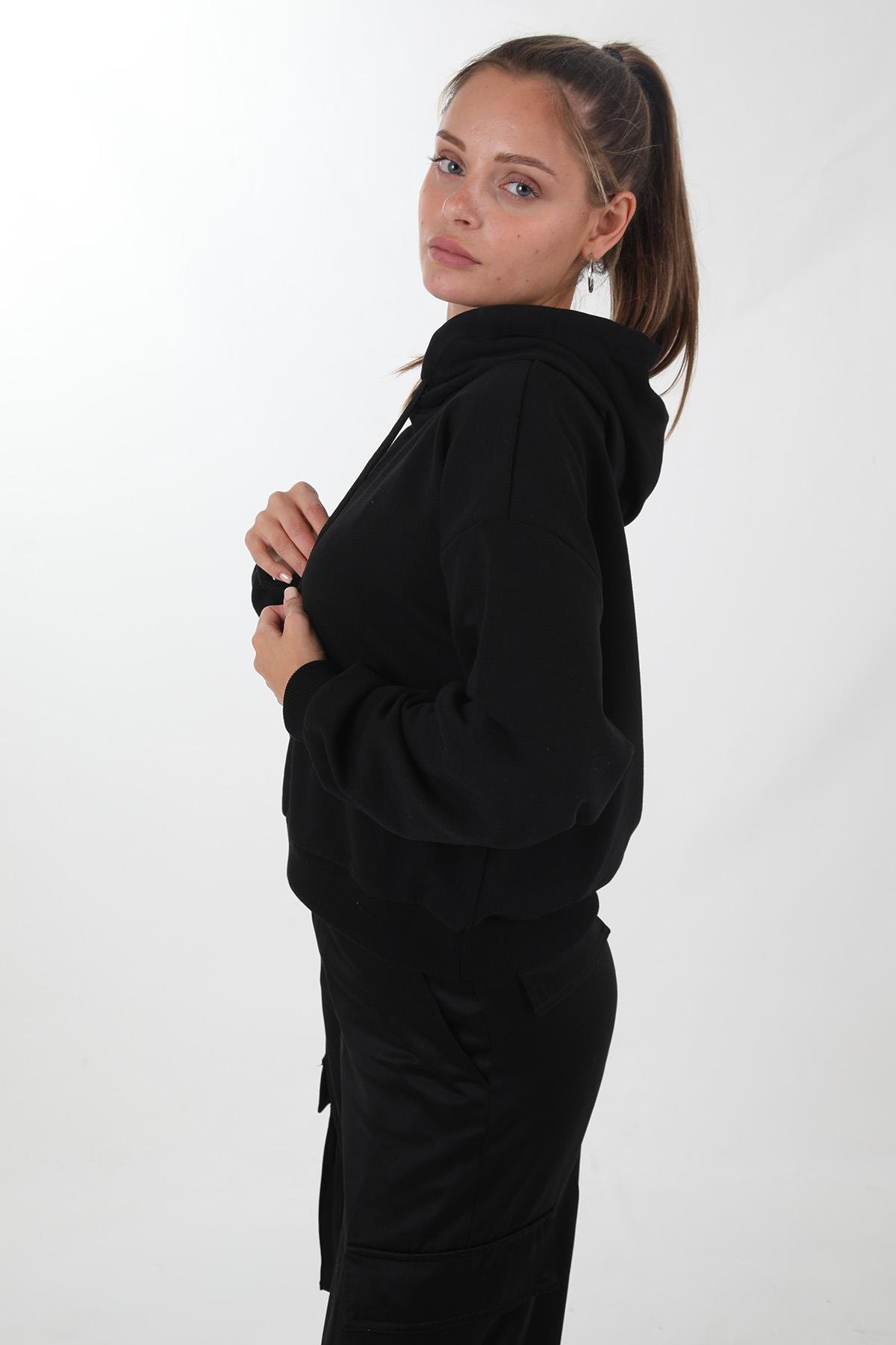 Bayan Kapşonlu Sweat