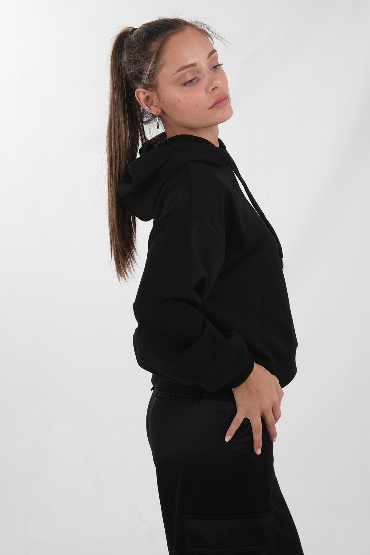 Bayan Kapşonlu Sweat