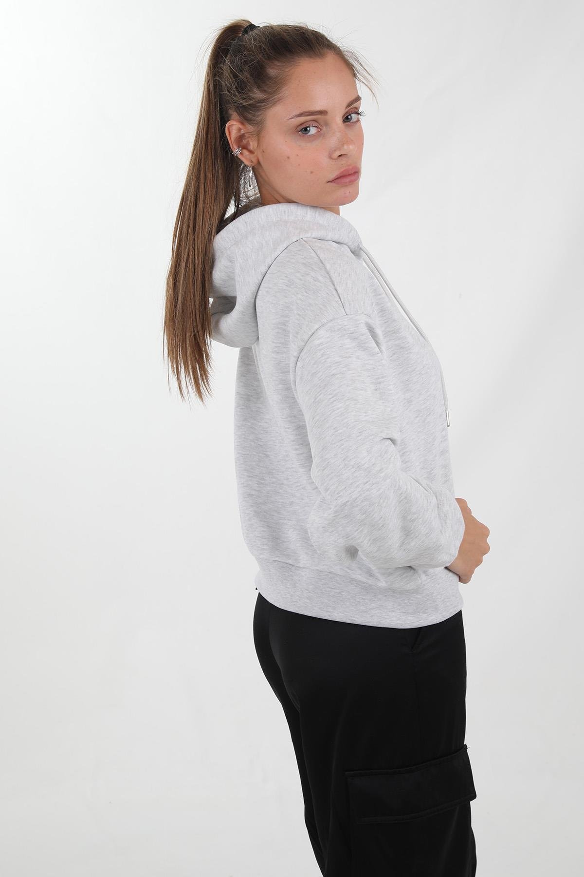 Bayan Kapşonlu Sweat