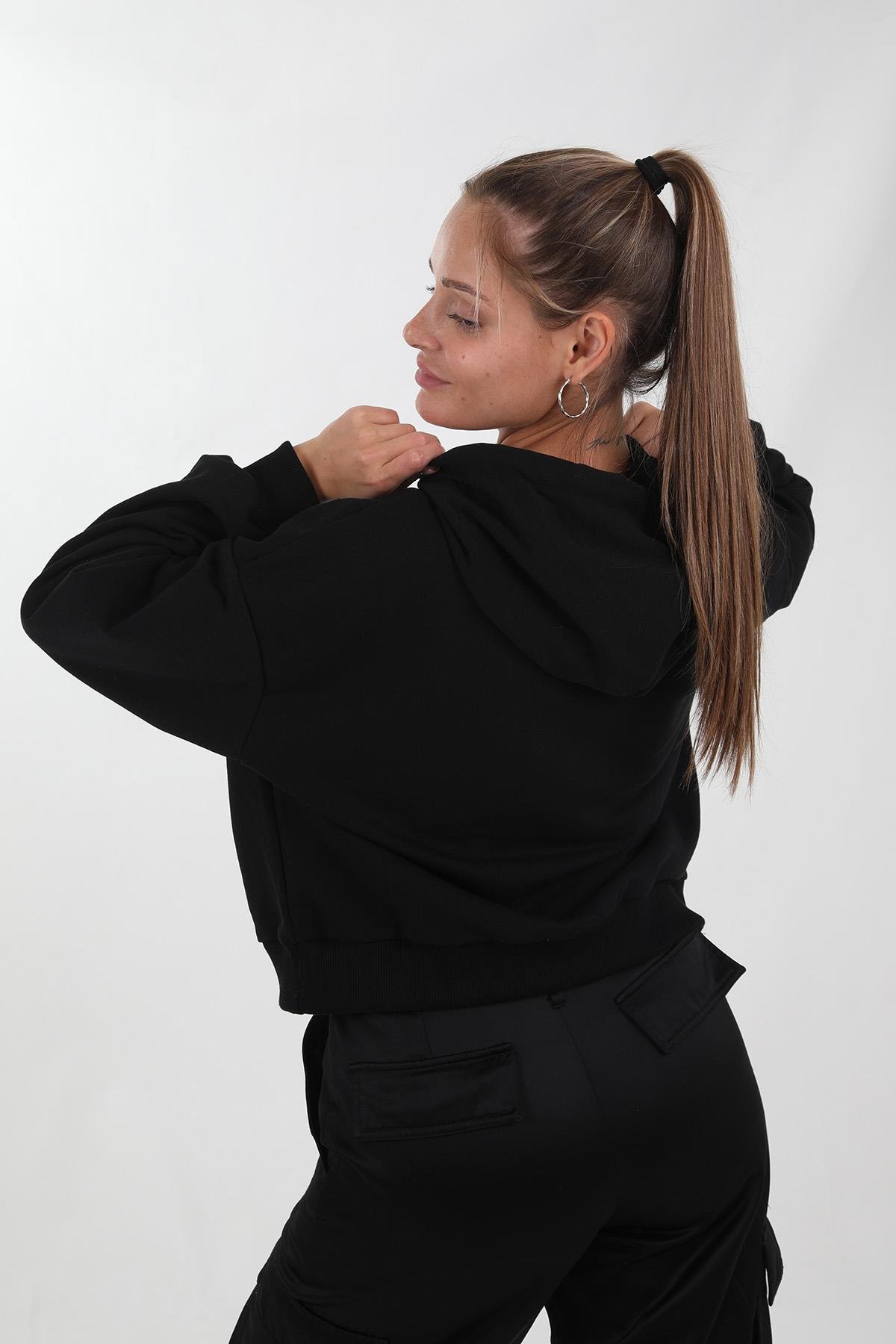Bayan Kapşonlu Sweat