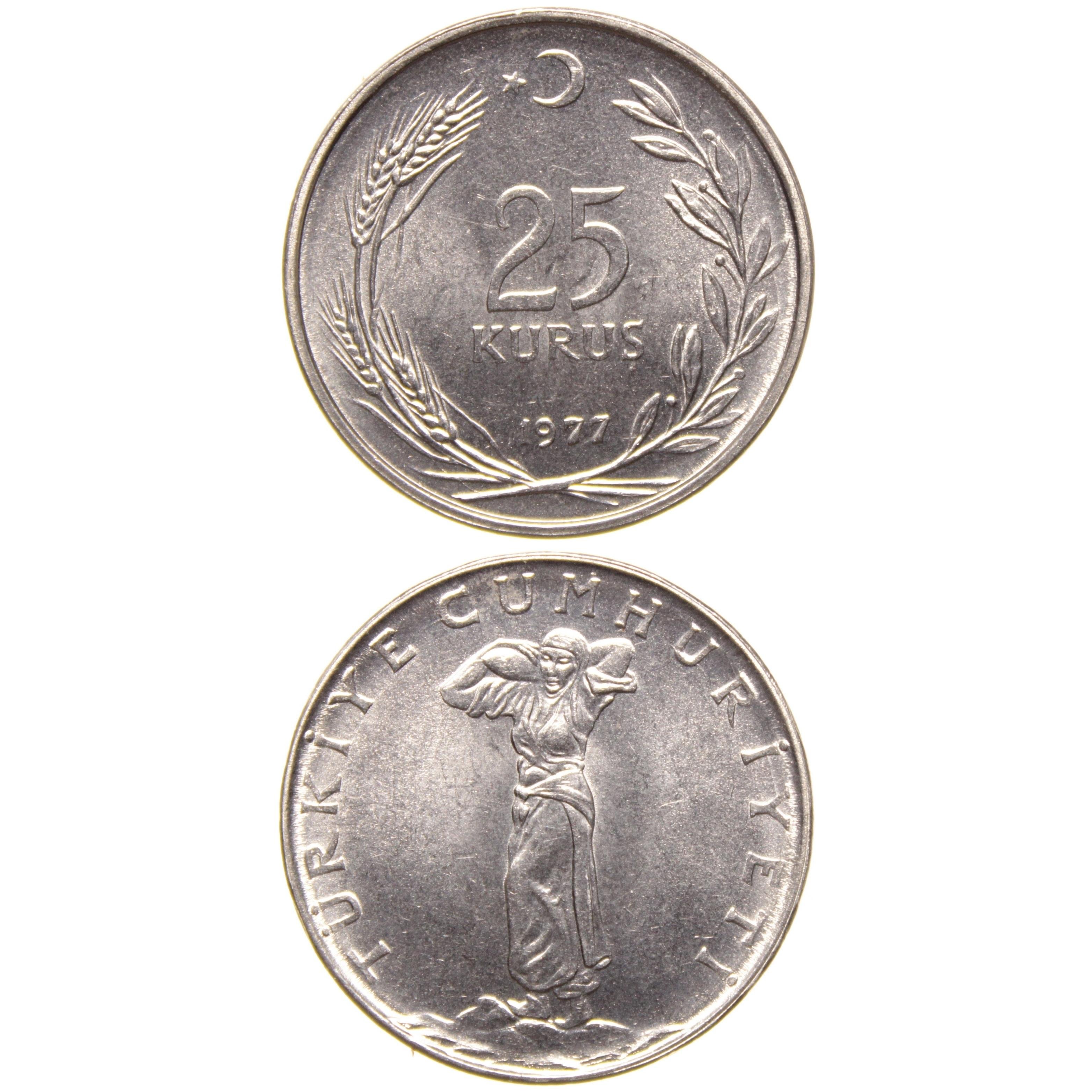 25 Kuruş - 1977  - ÇİL (TCM10)