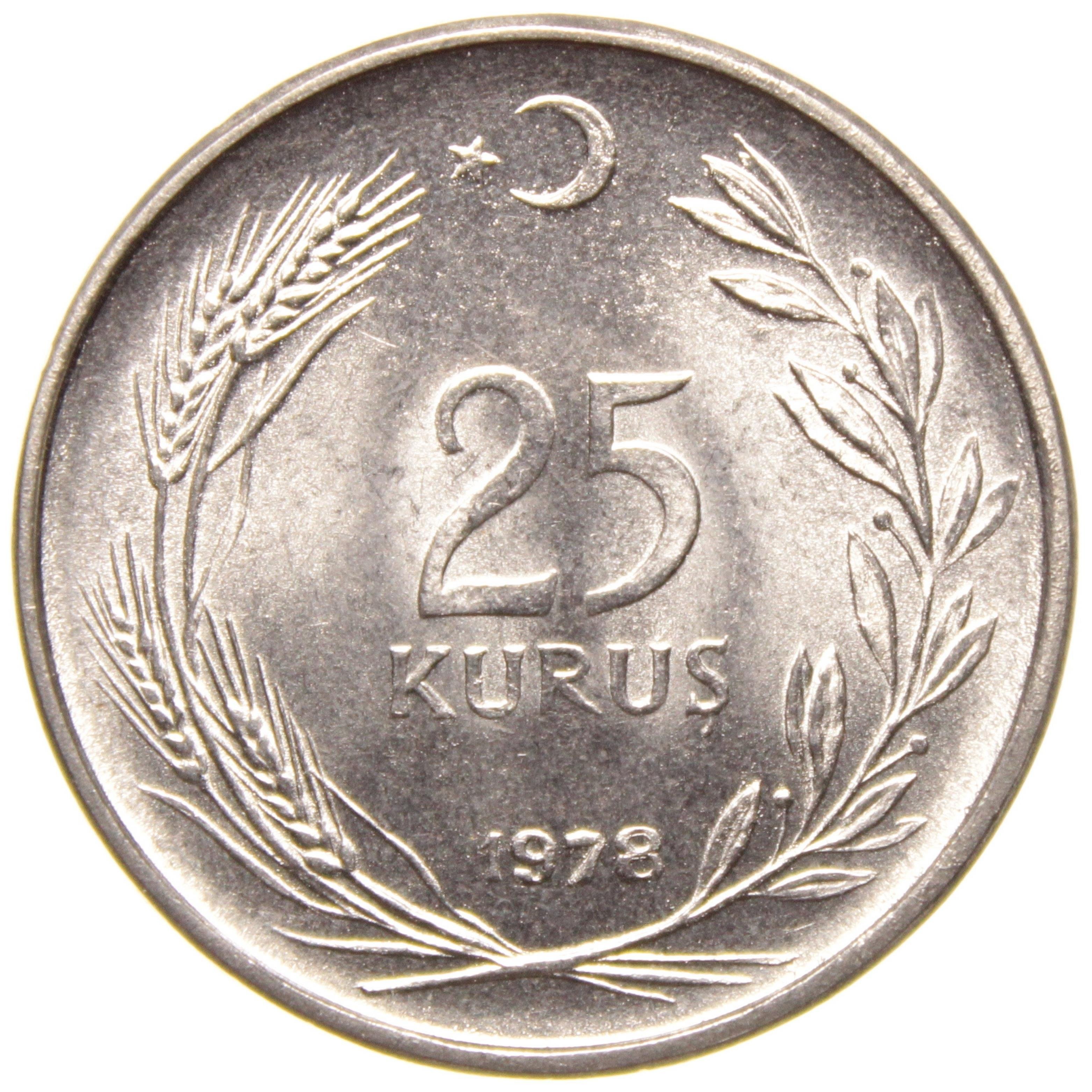 25 Kuruş - 1978  - ÇİL (TCM11)