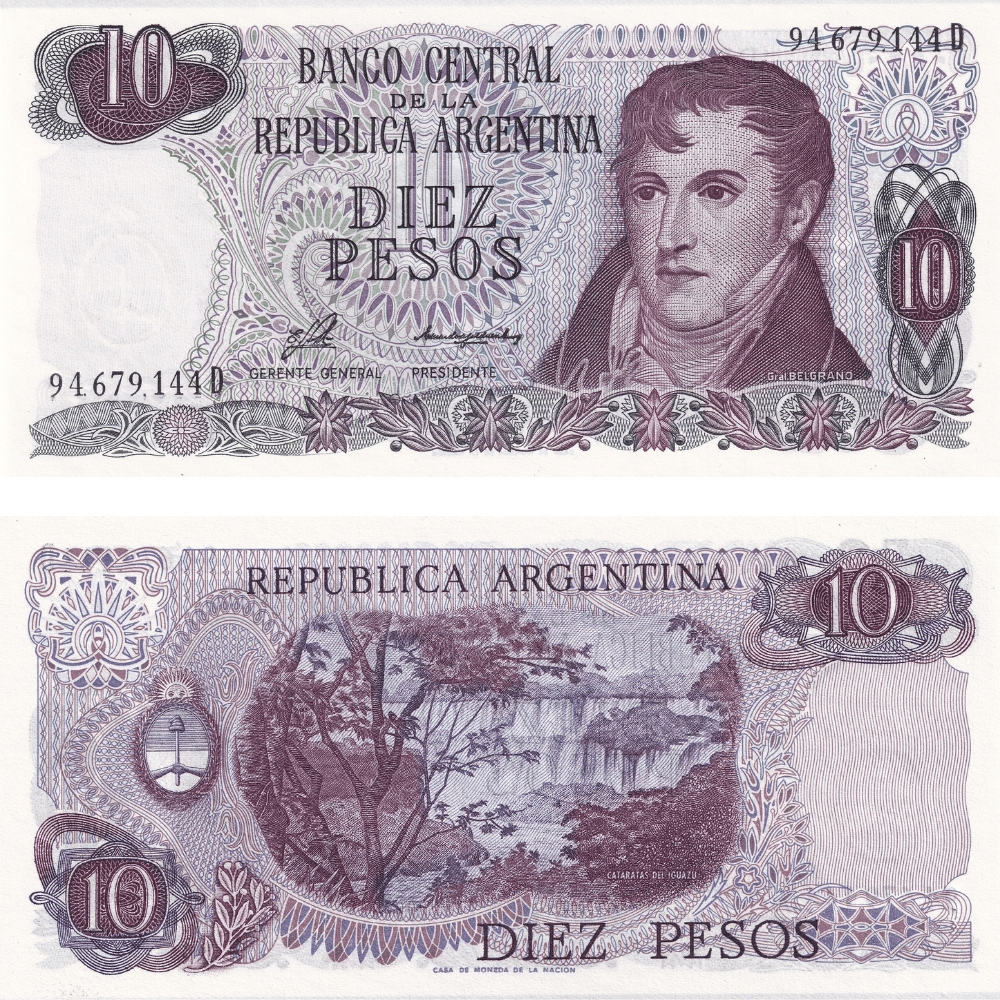 Arjantin 10 Pesos - 1976 - ÇİL