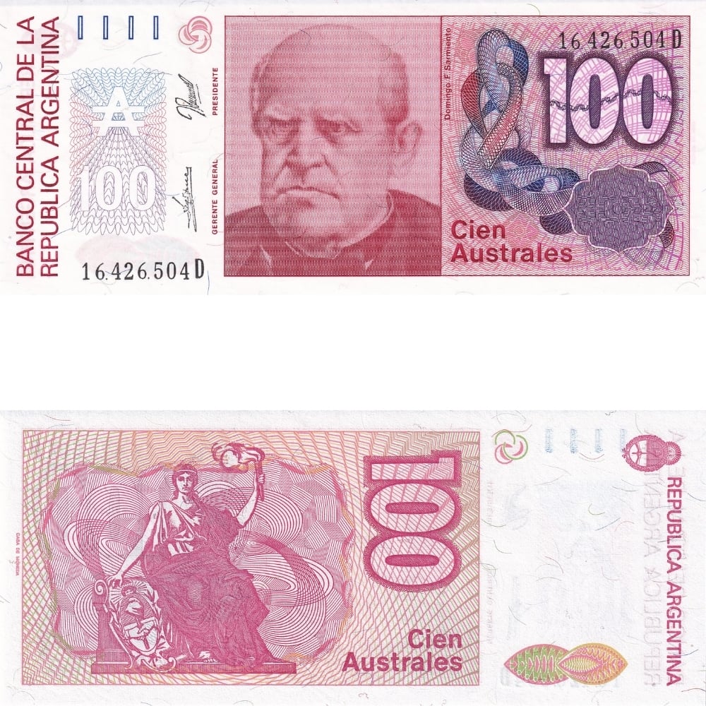 Arjantin 100 Australes - 1985 - ÇİL