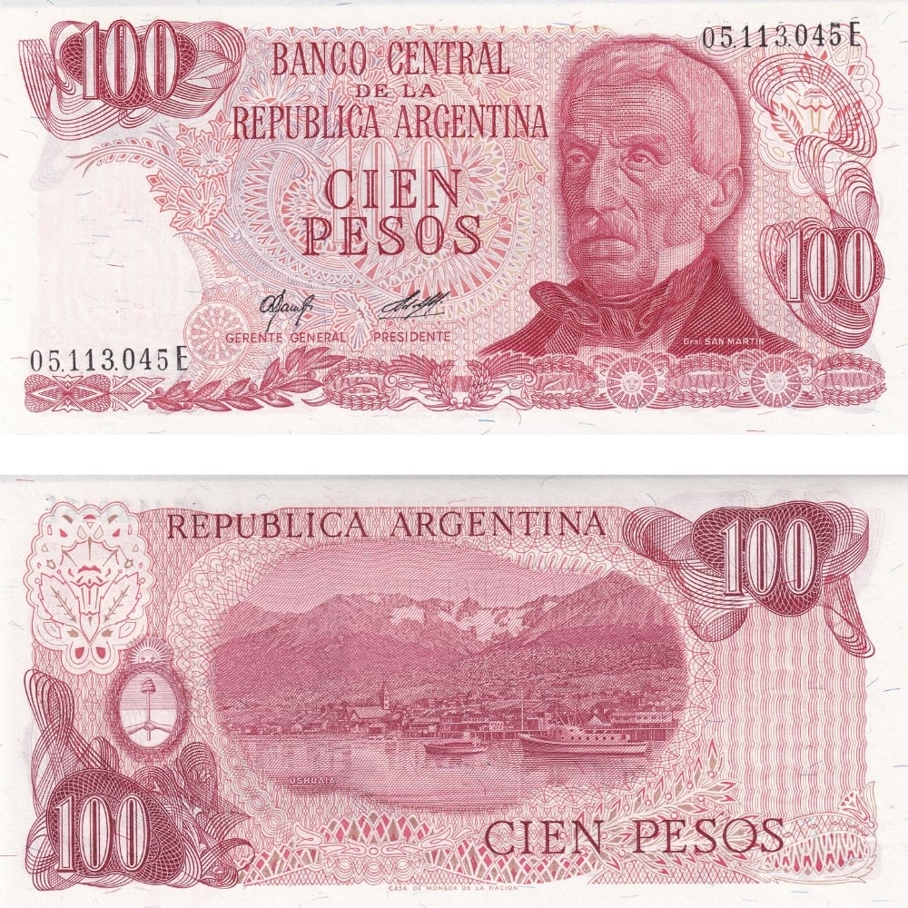 Arjantin 100 Pesos - 1976 - ÇİL
