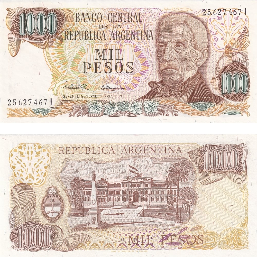 Arjantin 1000 Pesos - 1976 - ÇİL