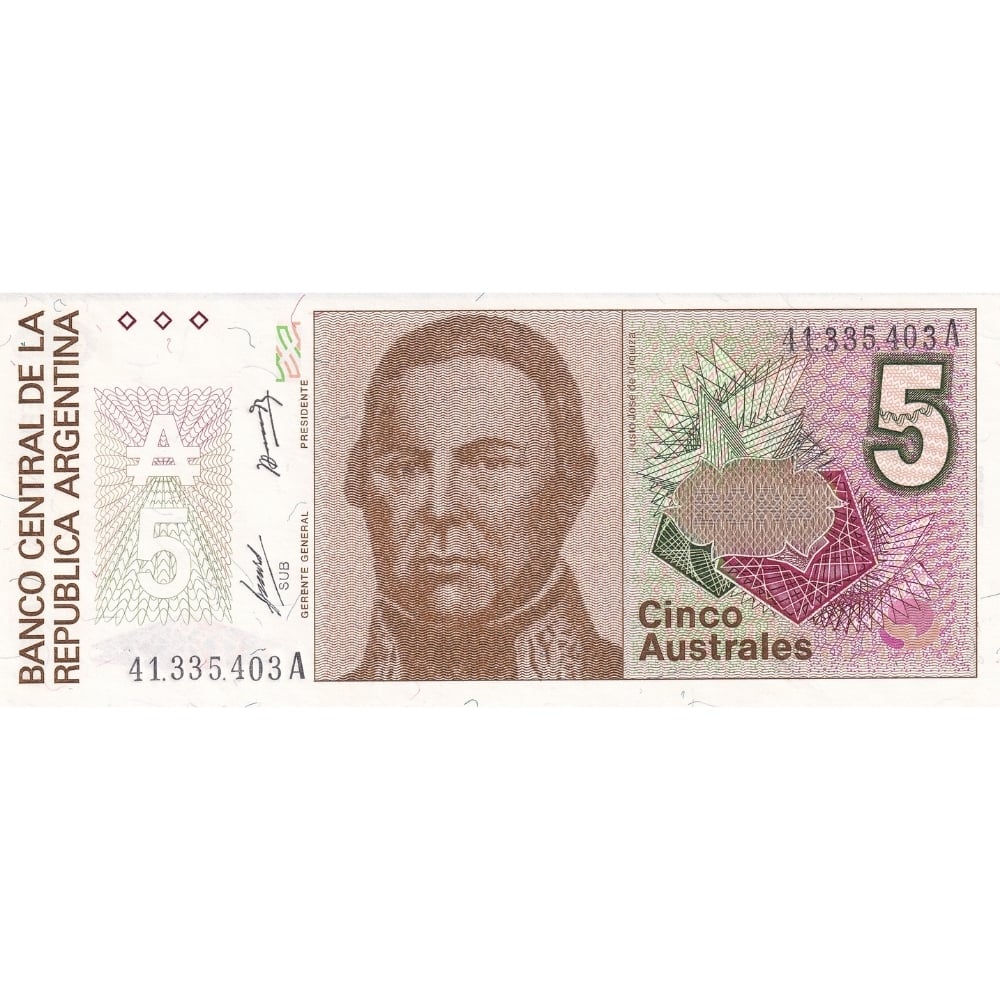 Arjantin 5 Australes - 1985 - ÇİL