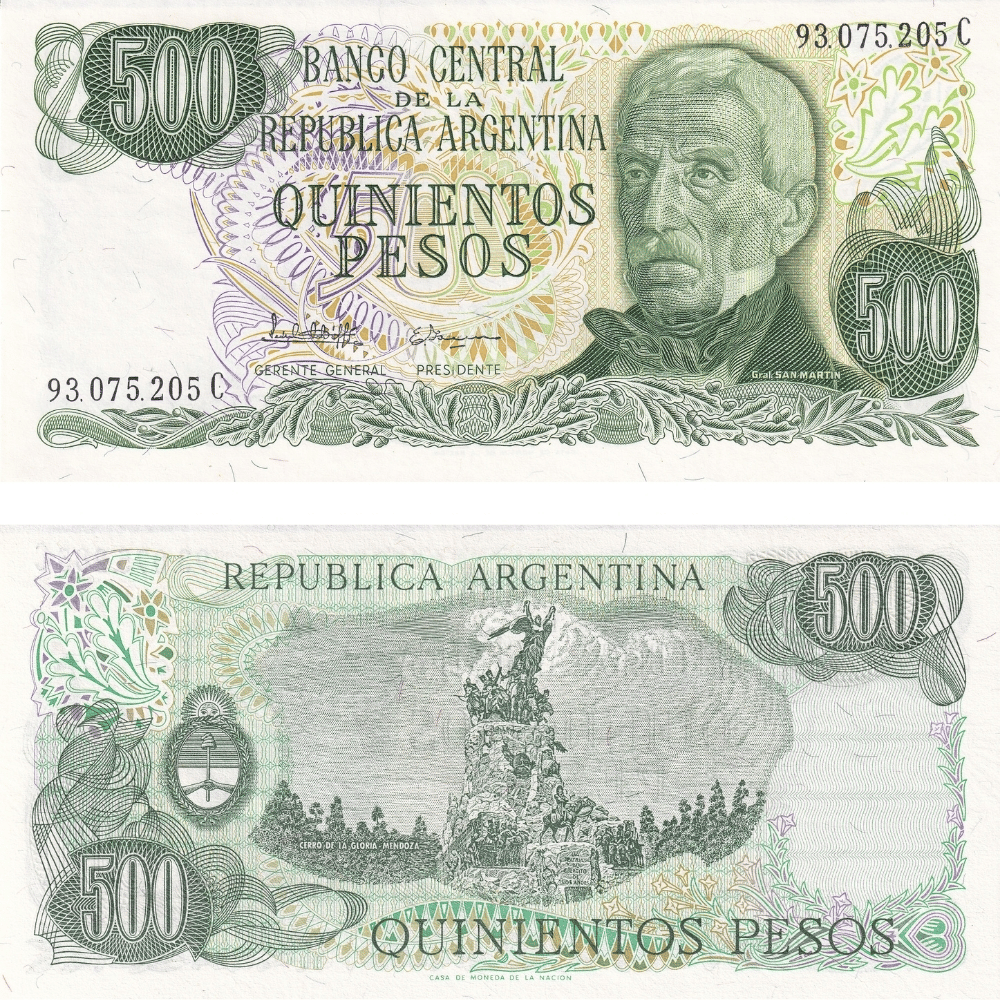 Arjantin 500 Pesos - 1976 - ÇİL