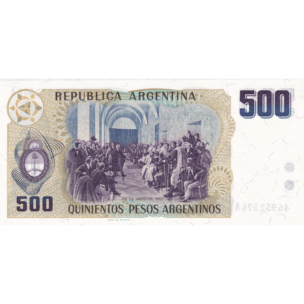 Arjantin 500 Pesos - 1984 - ÇİL