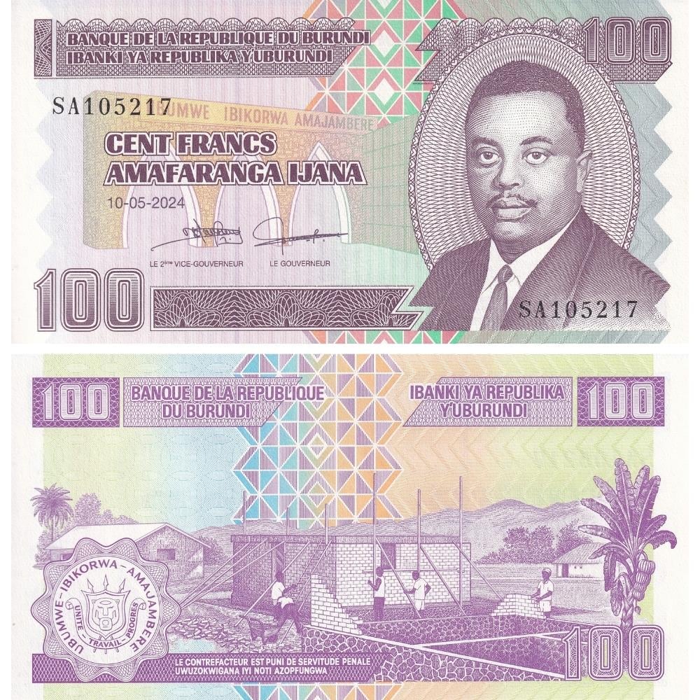 Burundi 100 Frank - 2024 - ÇİL