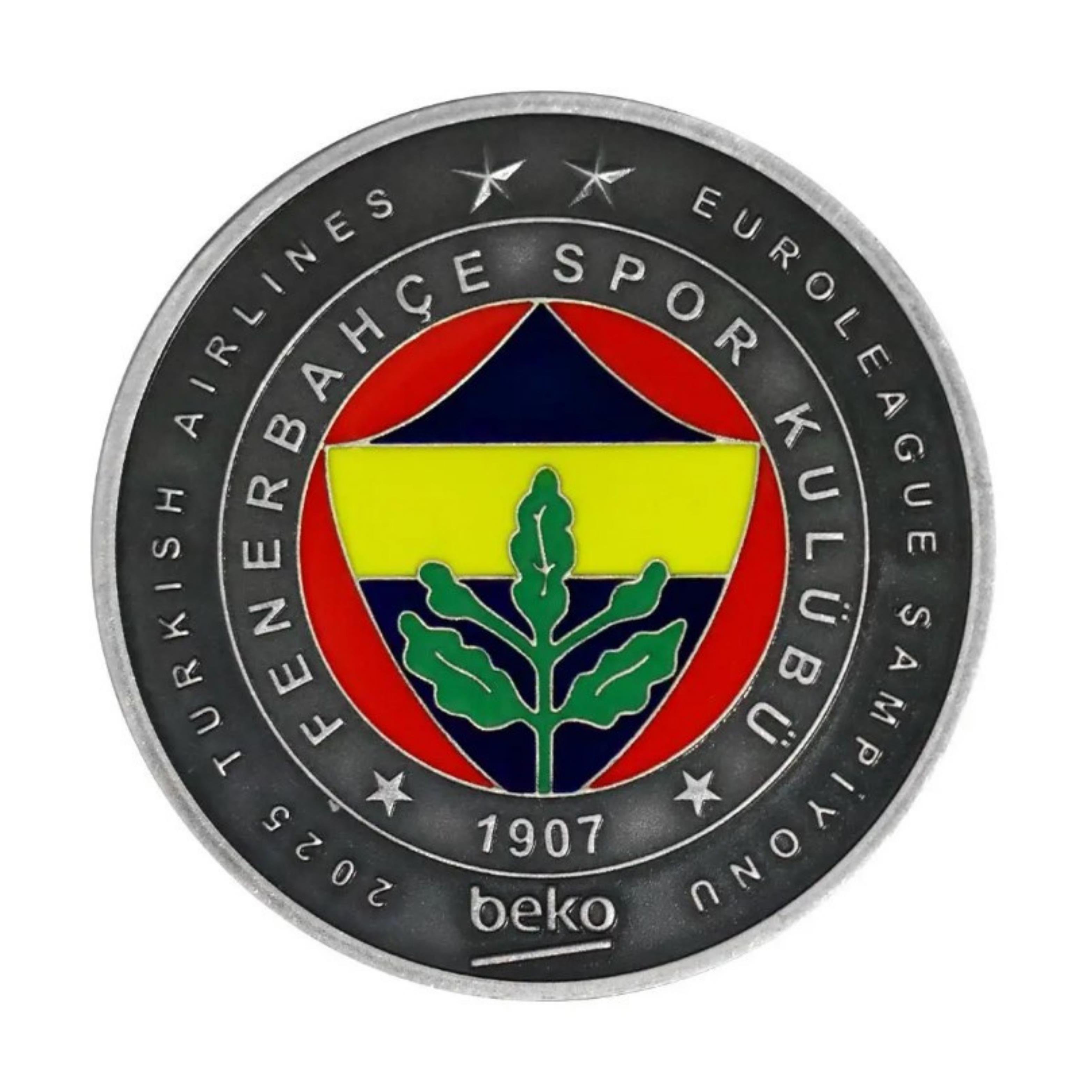 Fenerbahçe Beko 2025 Turkish Airlines Euroleague Şampiyonluk Gümüş Hatıra Para