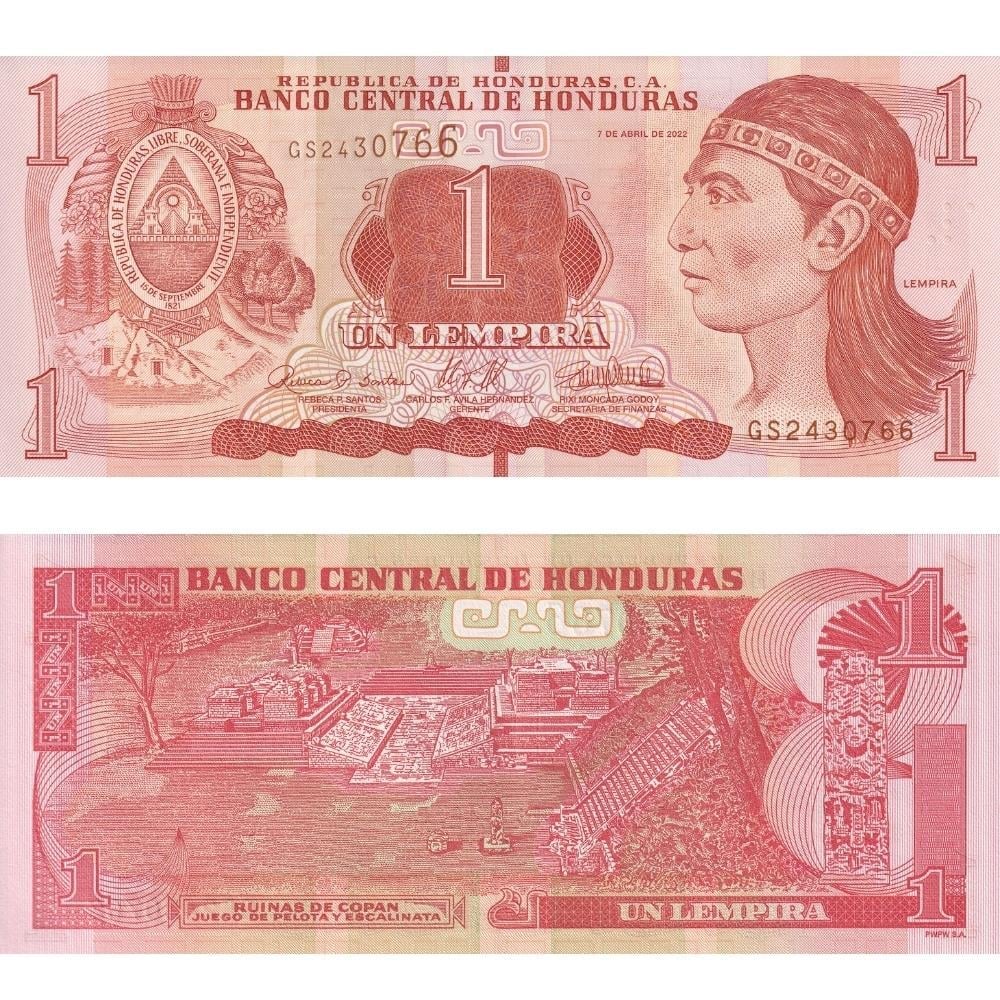 Honduras 1 Lempira - 2022 - ÇİL