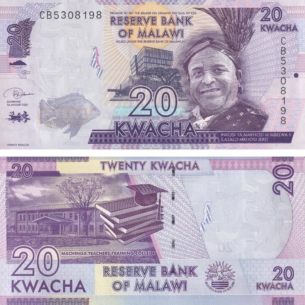 Malawi 20 Kwacha - 2020 - ÇİL