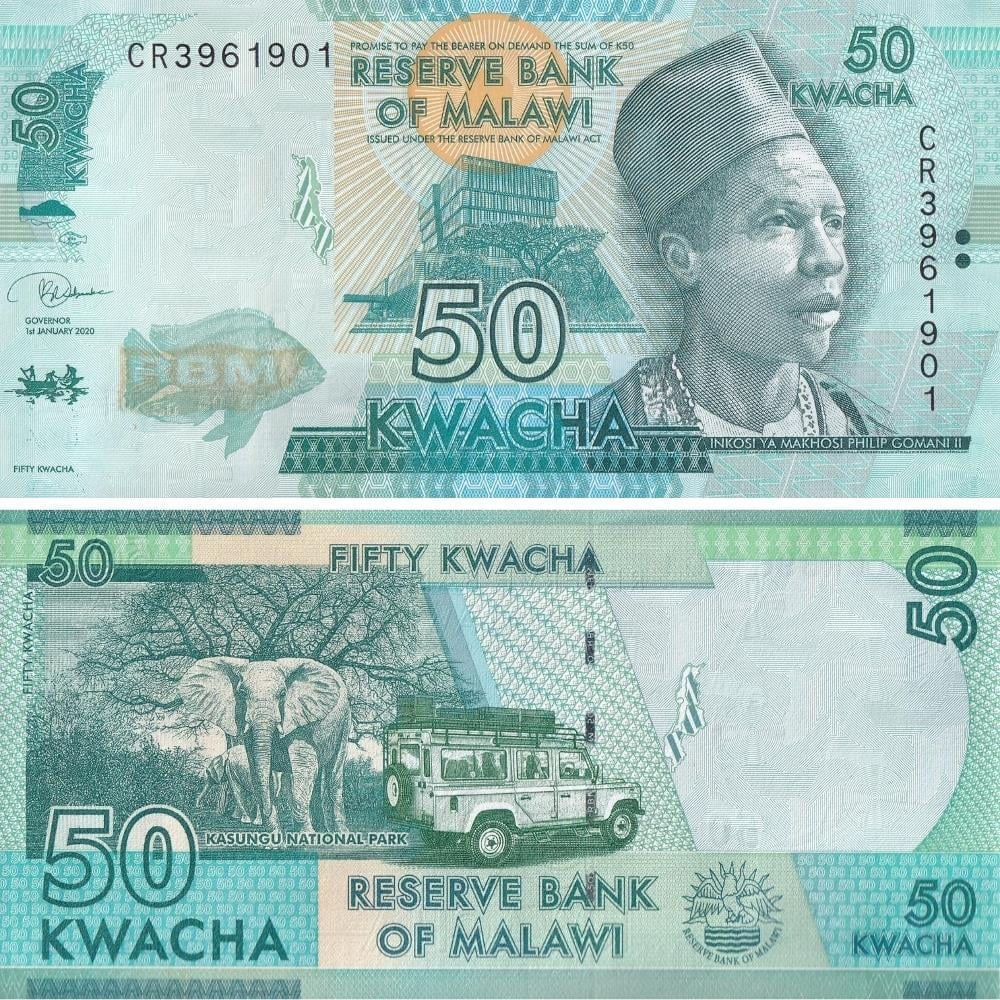 Malawi 50 Kwacha - 2020 - ÇİL