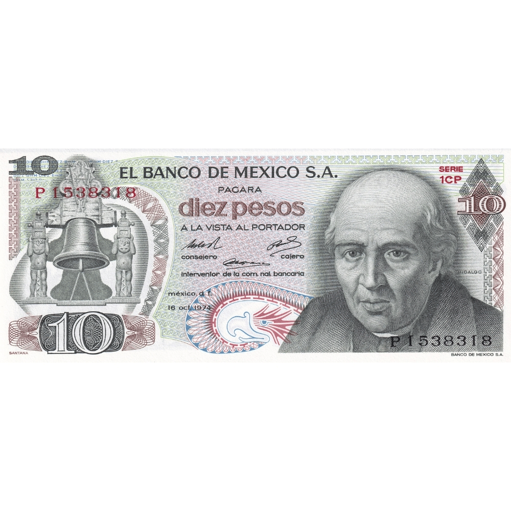 Meksika 10 Pesos - 1974 - ÇİL