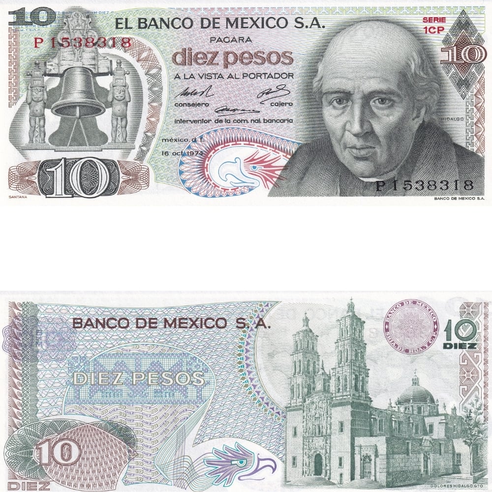 Meksika 10 Pesos - 1974 - ÇİL