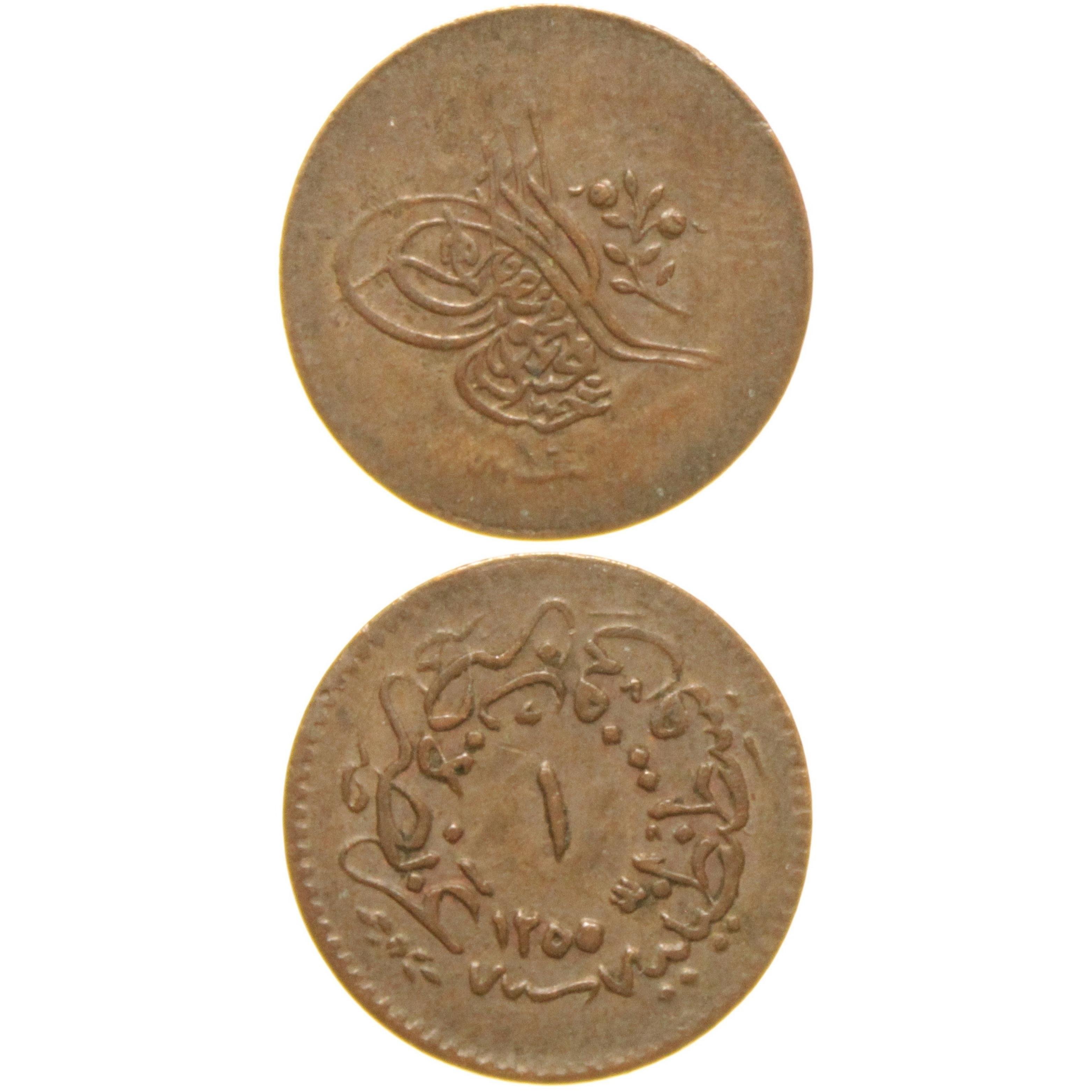 Sultan Abdülmecid 1255/16 Bakır 1 Para - Çok Temiz - ÇT