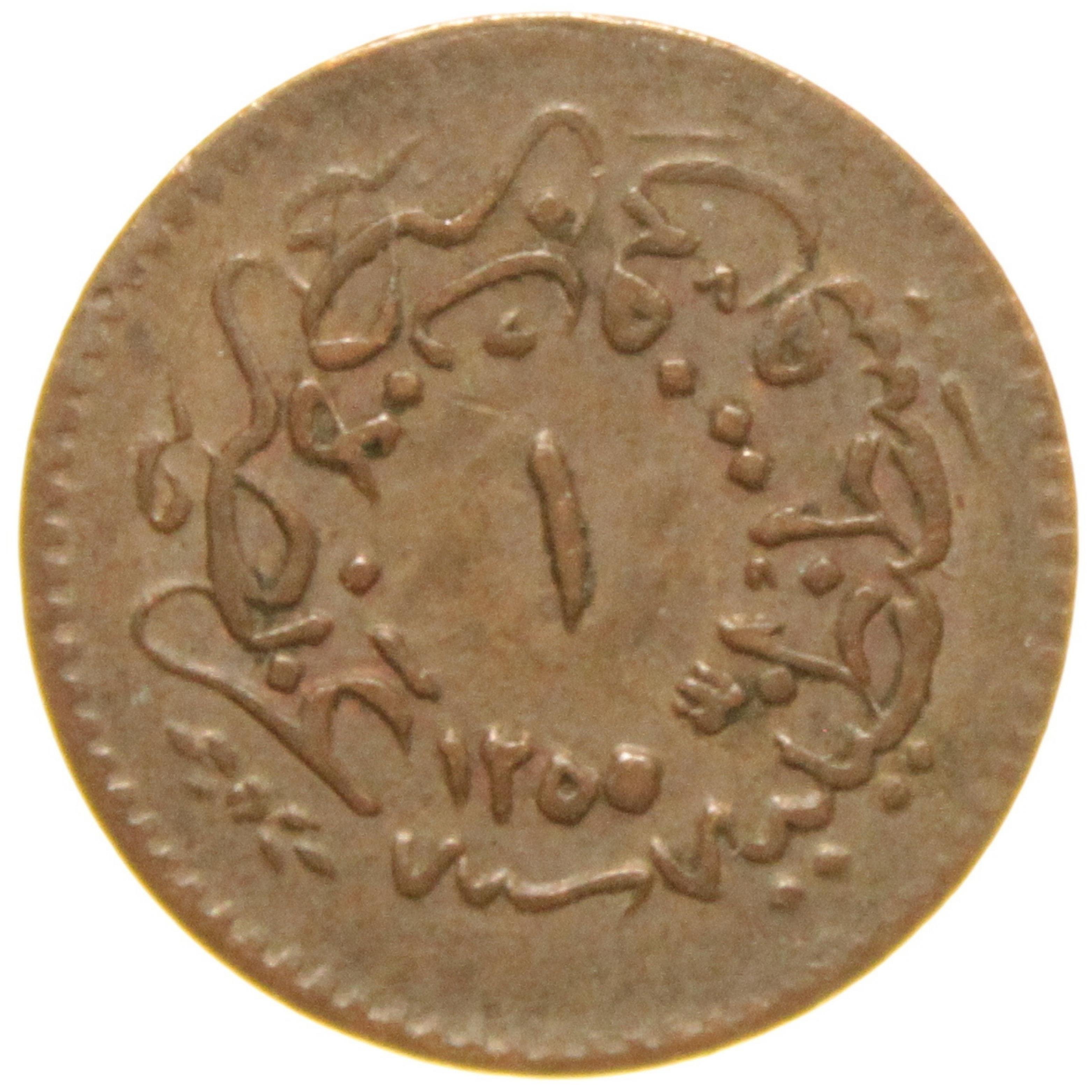 Sultan Abdülmecid 1255/16 Bakır 1 Para - Çok Temiz - ÇT