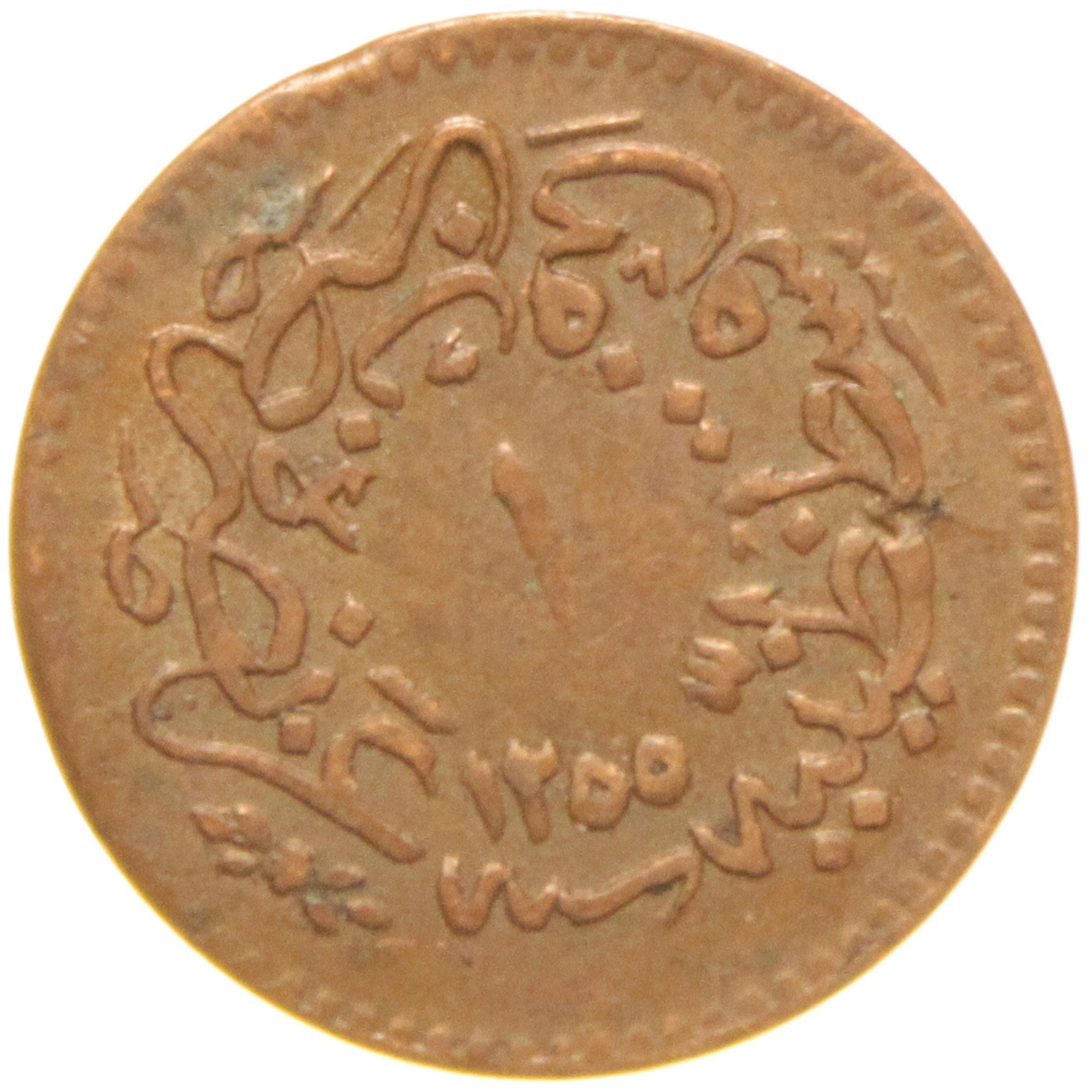 Sultan Abdülmecid 1255/16 Bakır 1 Para - Çil Altı - ÇA