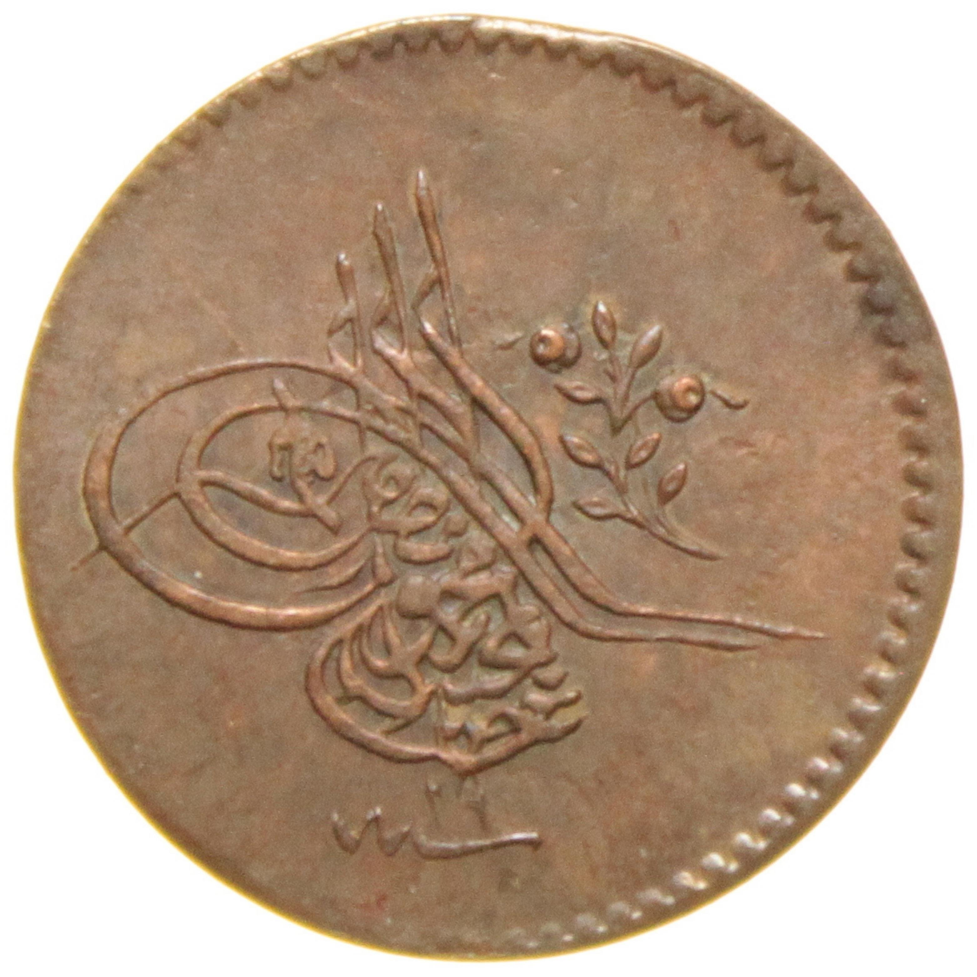 Sultan Abdülmecid 1255/19 Bakır 1 Para - Çil Altı - ÇA
