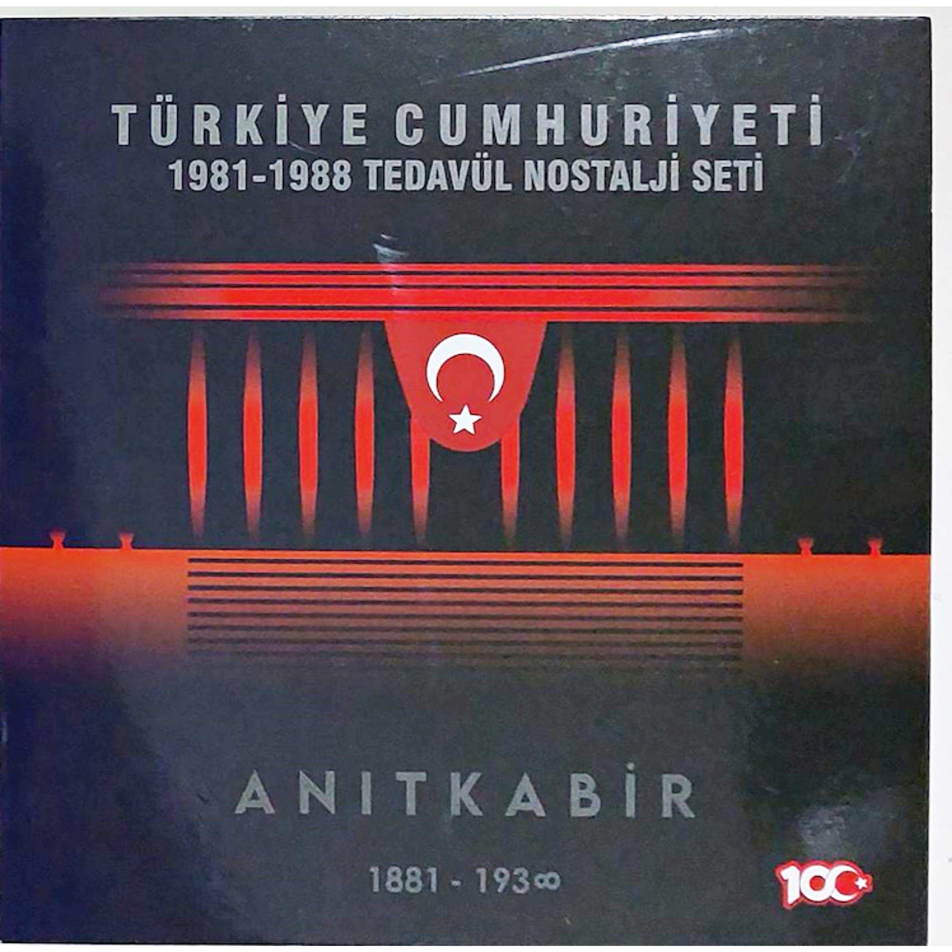 Türkiye Cumhuriyeti 1981 - 1988 Nostalji Özel Para Seti