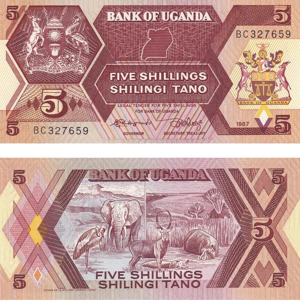 Uganda 5 Şilin - 1987 - ÇİL