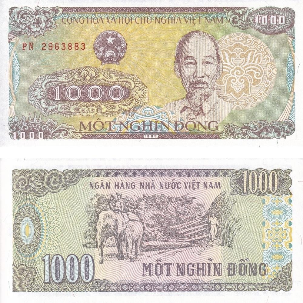 Vietnam 1000 Dong - 1988 - ÇİL