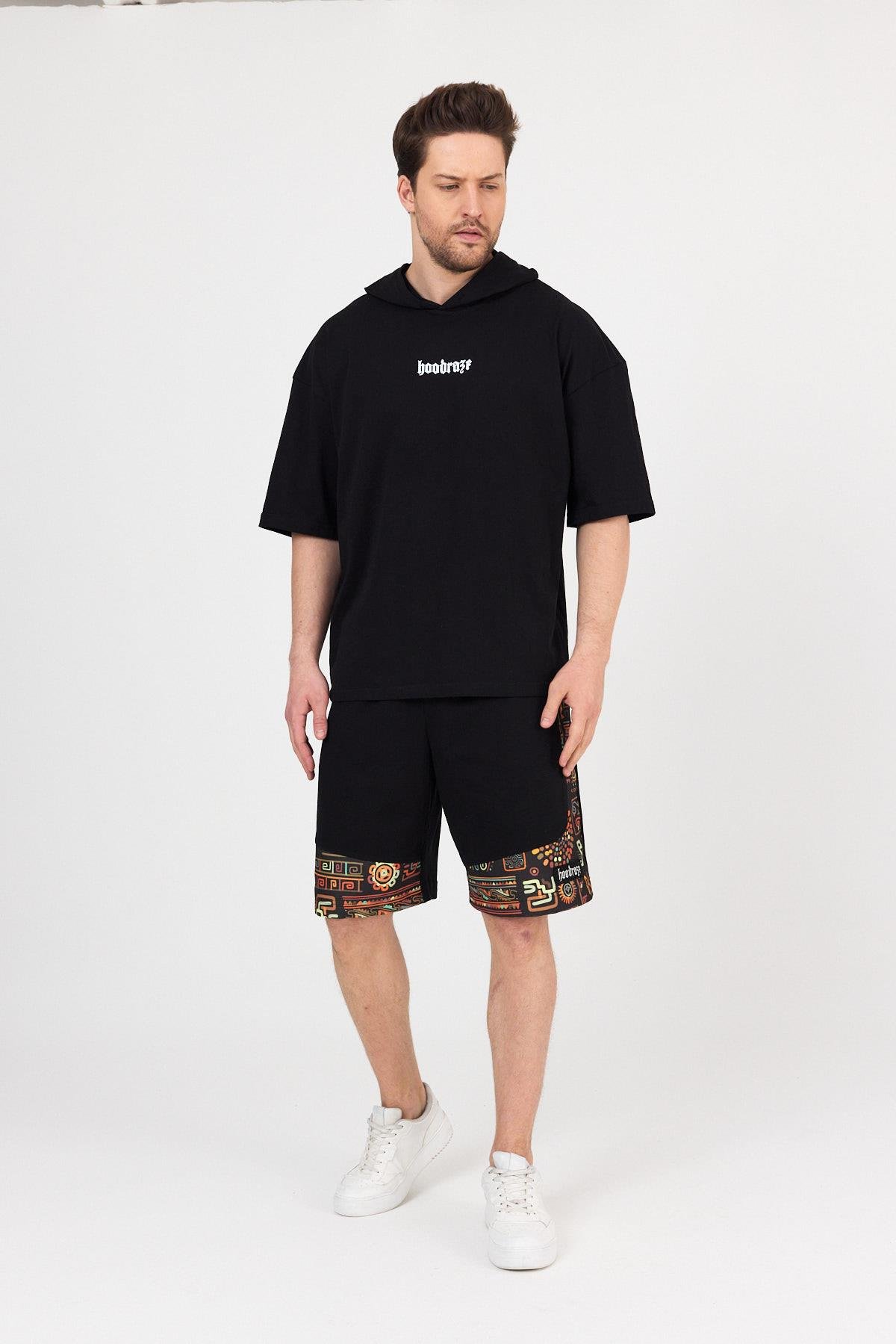 Erkek Kapüşonlu T-shirt Oversize