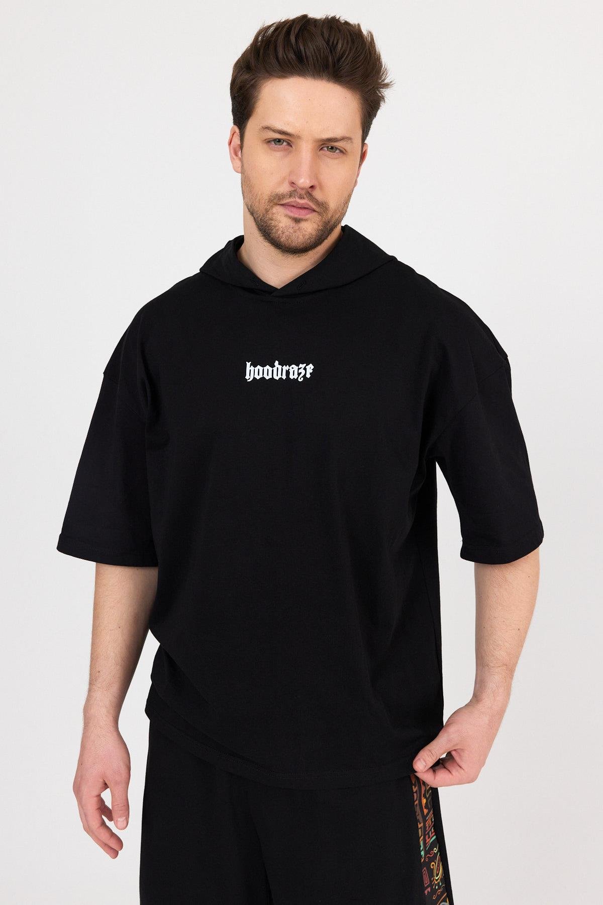 Erkek Kapüşonlu T-shirt Oversize
