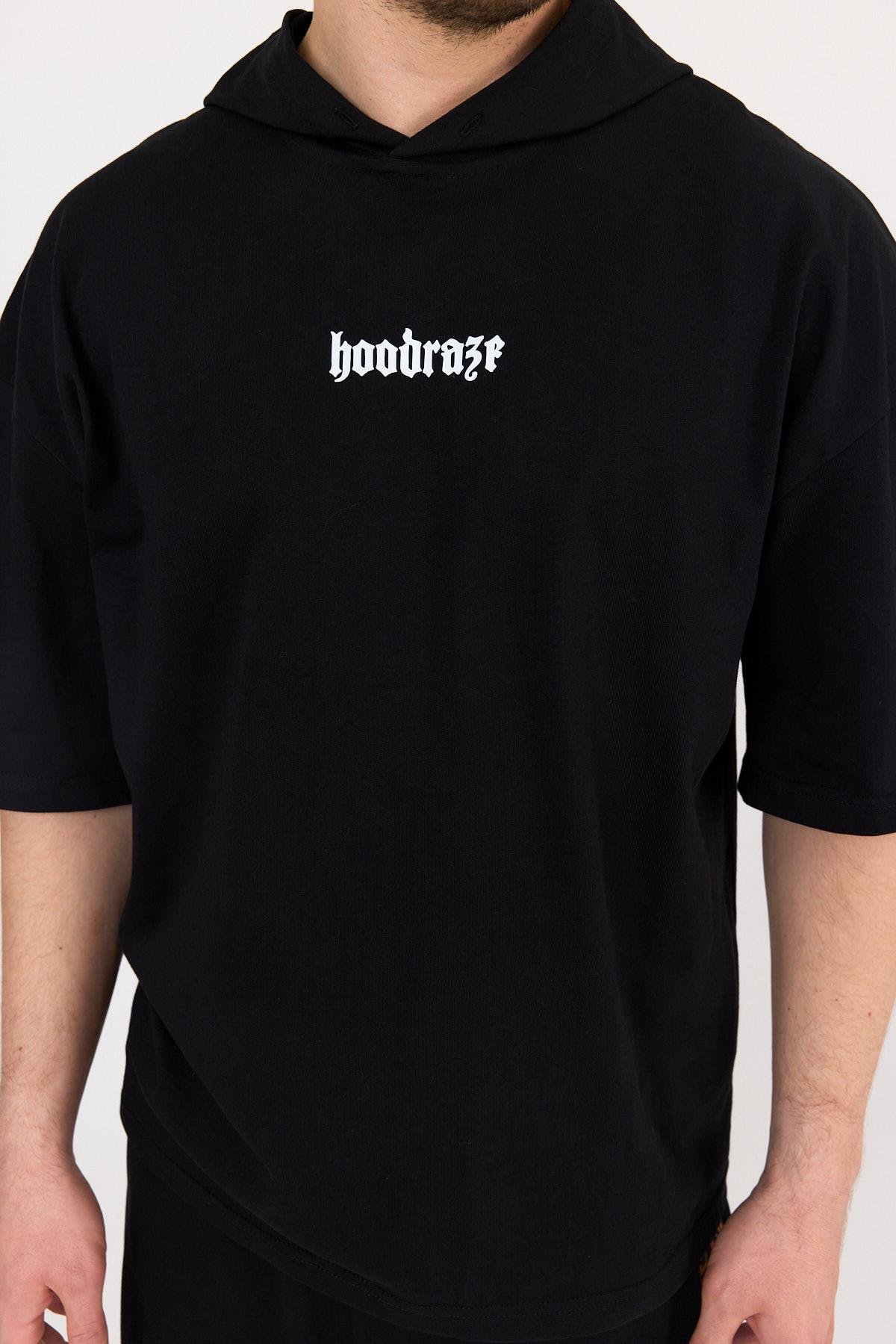 Erkek Kapüşonlu T-shirt Oversize