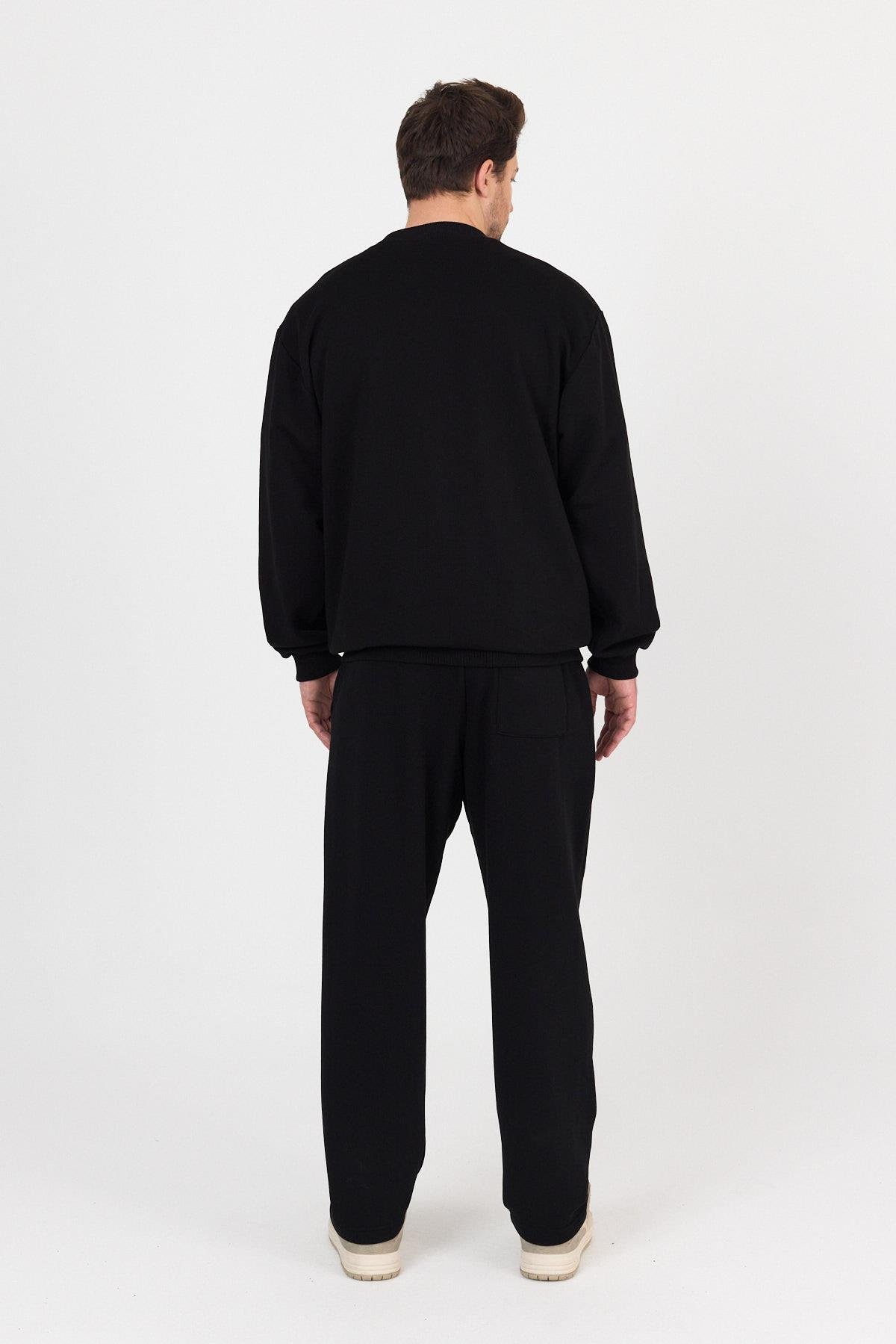 Erkek Pilot Yaka Sweatshirt Ceket