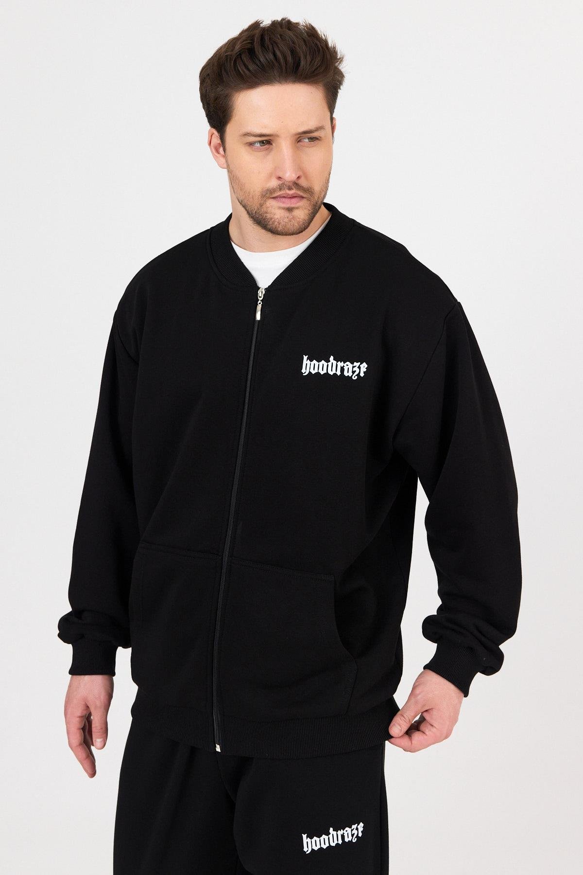 Erkek Pilot Yaka Sweatshirt Ceket