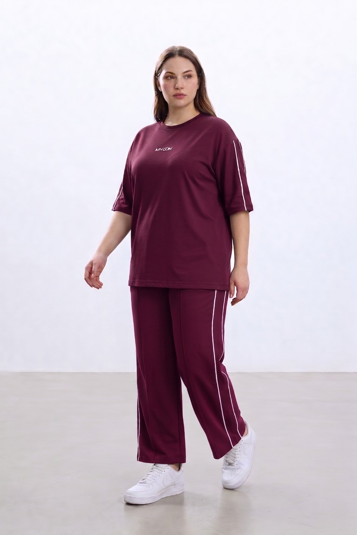 Oysho Modal Kumaş Çift Biyeli Kısa Kollu Alt Üst Takım 2XL-6XL