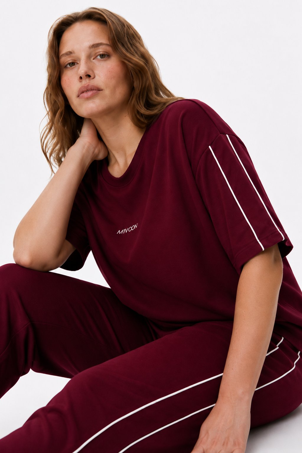 Oysho Modal Kumaş Çift Biyeli Kısa Kollu Alt Üst Takım 2XL-6XL