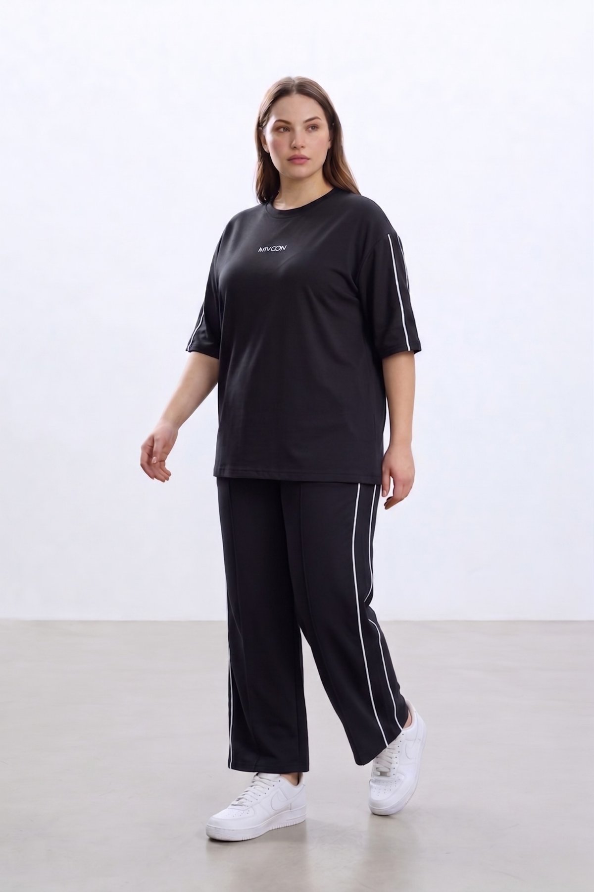 Oysho Modal Kumaş Çift Biyeli Kısa Kollu Alt Üst Takım 2XL-6XL