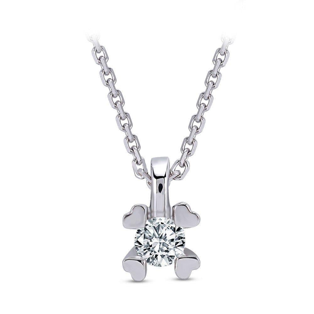 0.10 Karat Tektaş Pırlanta Kolye