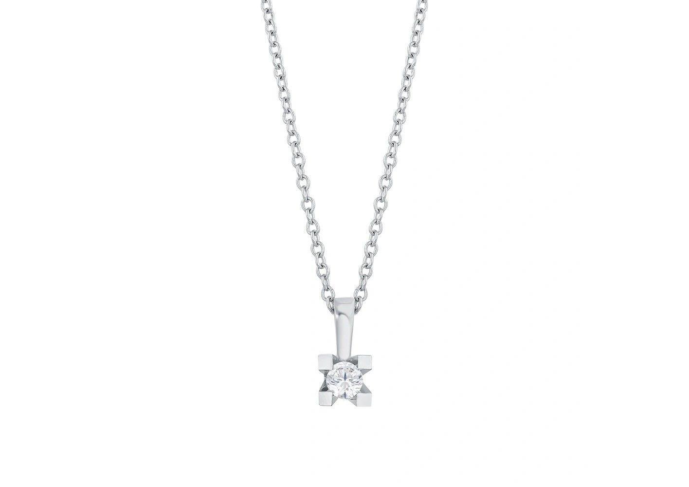 0.70 Karat Tektaş Pırlanta Kolye