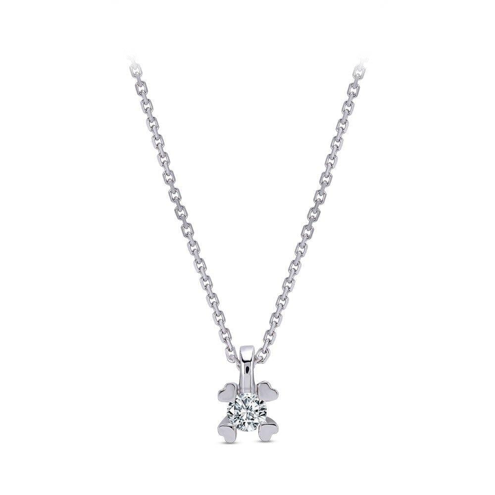 0.10 Karat Tektaş Pırlanta Kolye