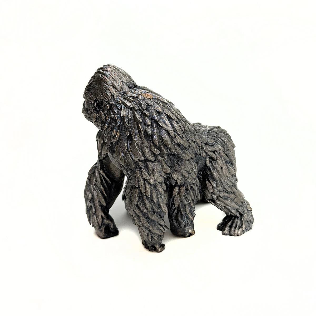 6 Kollu Goril Figürü 3D PLA Baskı, %100 El Boyaması
